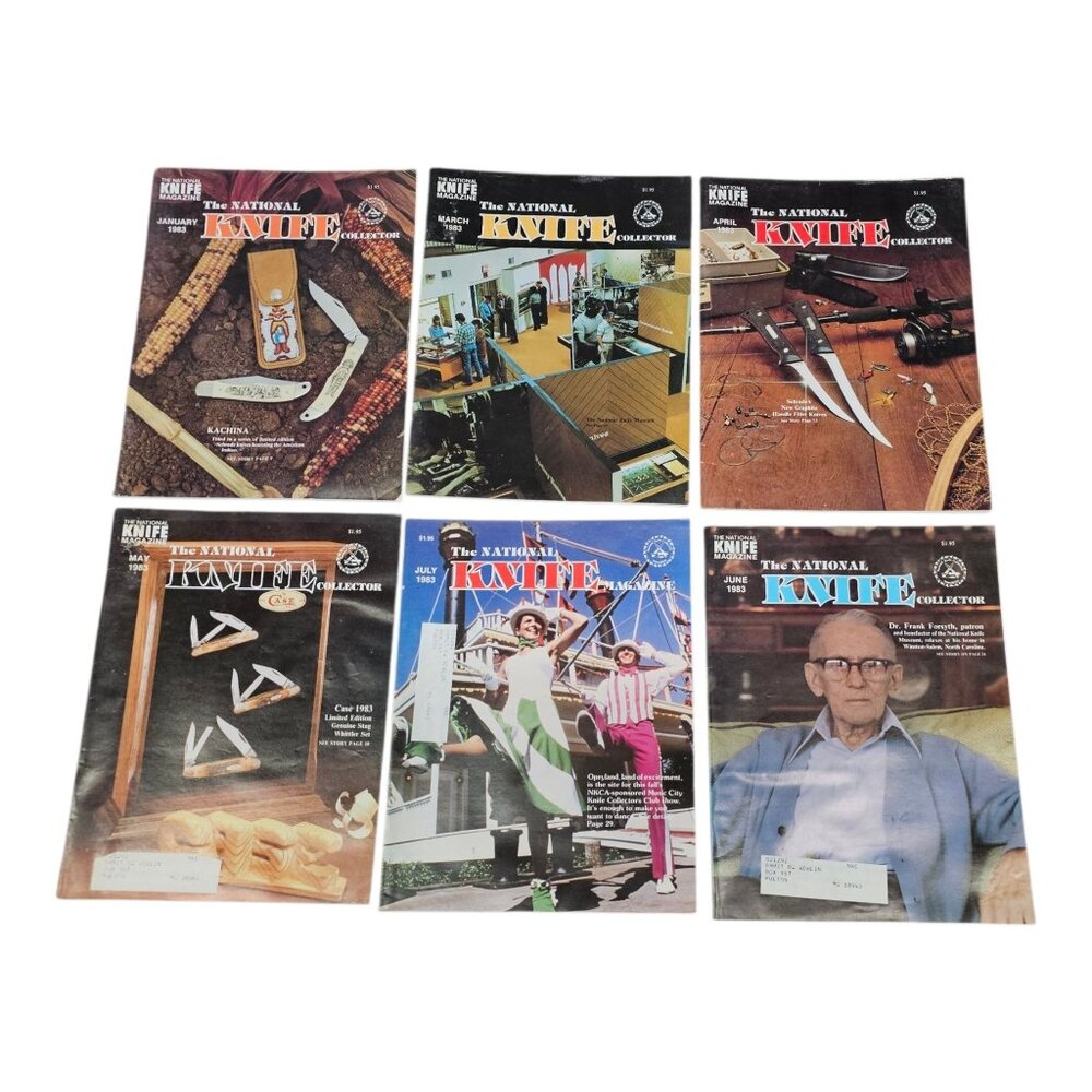 National Knife Collector Magazines Jan Mar April May June July Vintage 1983
